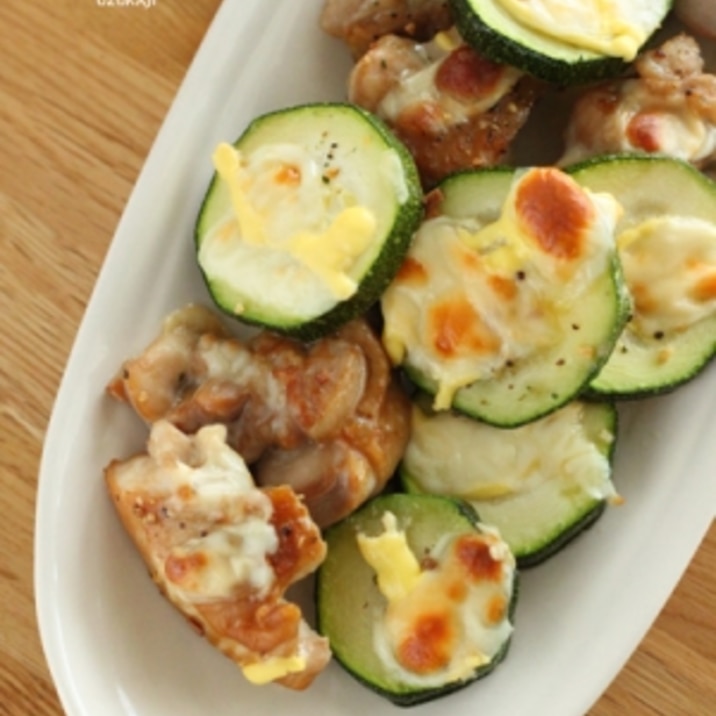 ズッキーニ チキンのとろ りオーブン焼き レシピ 作り方 By Yycafe 楽天レシピ